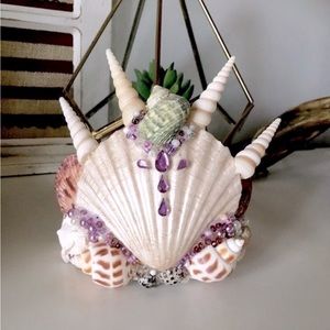 Mermaid seashell crown
